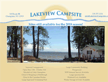 Tablet Screenshot of lakeviewcampsites.com